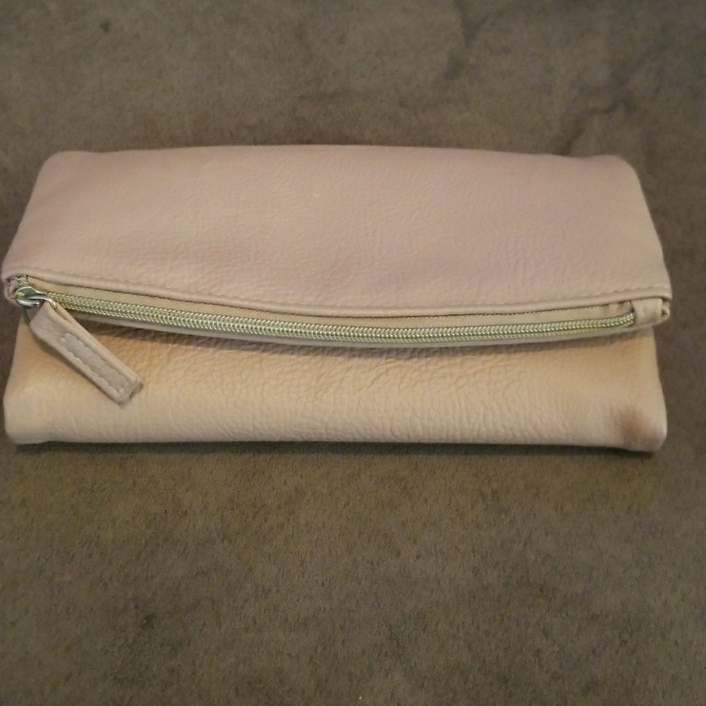 Dusty rose trifold wallet